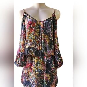 Parker Pink and Purple Graphic Dress